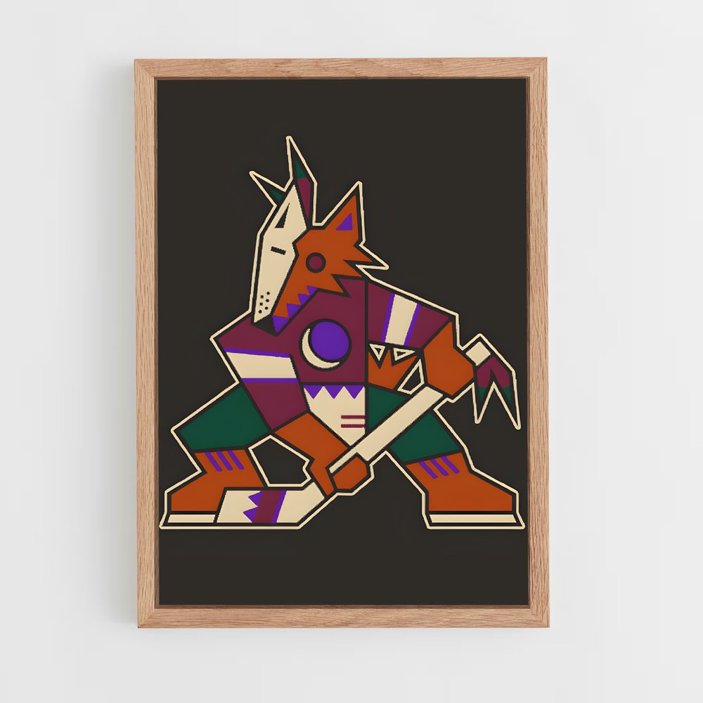 Poster L'Épée du Coyote – affiche Hockey sur glace (vue 4)